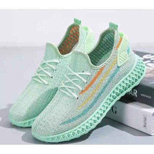 Womens Shoes Summer Woven Sports Shoes Fashion Casual Shoe Breathable Mesh Coconut Shoes All-match for Women Sneakers