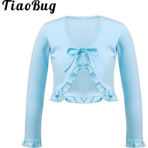 Winter Tops for Kids Dancing Keep Warm Sweaters and Coat Girls Solid Color Long Sleeve Cotton Autumn Clothing Dance Fitness