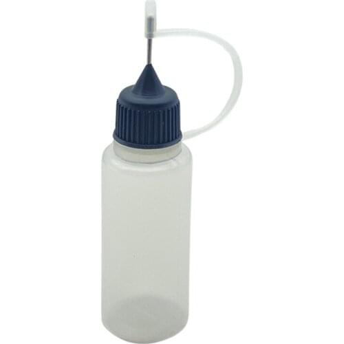 10pcs Empty 15ml Soft PE Empty Plastic Bottles With Screw Metal Needle Cap E liquid Bottle Free Shipping