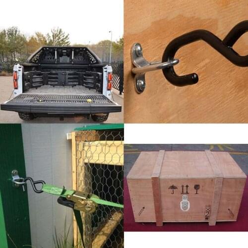 12 Pack D-Ring Tie Downs, 1/4 Inch D-Rings Anchor Lashing Ring For Loads On Trailers Trucks Rv Campers Vans Atv Suv Boats Heav