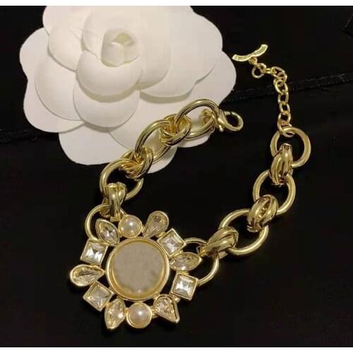 2020 Brand Fashion Jewelry Women Vintage Thick Chain Color Bracelets Party Fine Fashion Jewelry