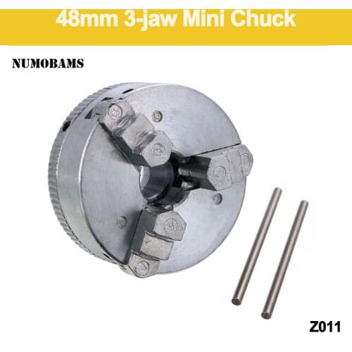 Free Shipping!/Z011 Mini Metal 3-Jaw Chuck with 2pcs Locking lever/48mm 3-jaw Chuck/1.8~56mm /12~65mm clamping diameter