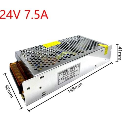 24 V Volt Power Supply AC 220V to DC 24V 1A 2A 3A 4A 5A 6A 7A Power Supply Adapter 24V 100W 150W 180W Driver For LED Light Strip