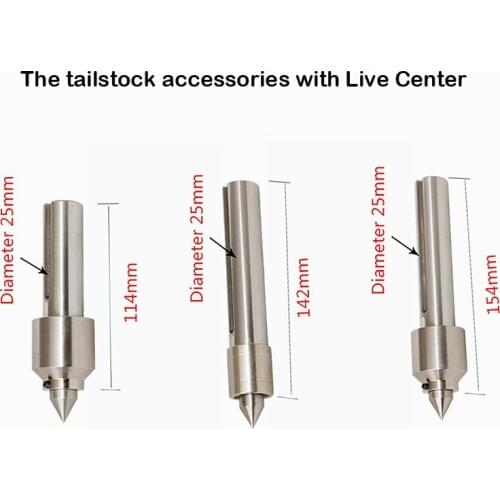 CNC Tailstock Accessories with Live Center for DIY Milling Engraving Machine Diameter 25mm