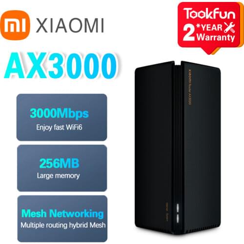 New Xiaomi Wireless Router AX3000 WiFi 6 Mesh 3000Mbps Repeater 2.4G 5G Full Gigabit OFDMA VPN Signal Amplifier Extender PPPOE