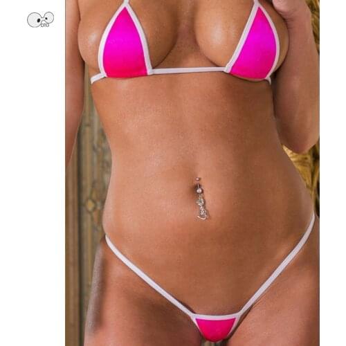 G-String Bra Women Extreme Sunbath Bathing Suit Sexy Micro Bikinis Swimming Costumes Lingerie Set Thong Bottoms Beach Swimwear