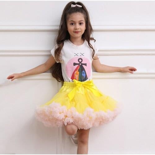 Kids Girls Tulle Skirt Baby Girl Clothes Tutu Pettiskirt Clothing Fashion Girl Princess Skirts Skirt Birthday Gift
