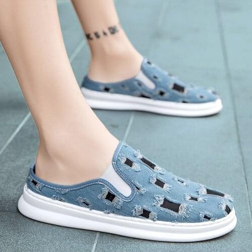 High Quality Canvas Casual Shoes Men Comfortable Outdoor Walking Footwear Breathable Flat Driving Shoes Vulcanized Male Loafers