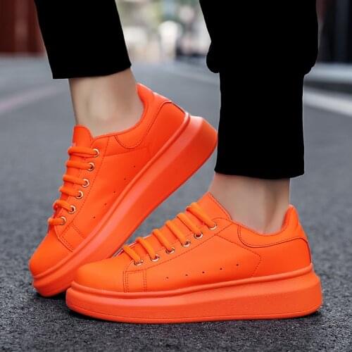 2020 Brand Men Shoes Casual Lace Up Candy Color Unisex Autumn Flats Men Trainers Zapatos Hombre Sapato Masculino Male Sneakers