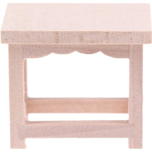 Dollhouse Miniature Accessories Wood Stool Flower Stand Beer Stand Simulation Chair Furniture Model Toys for Doll House Decor