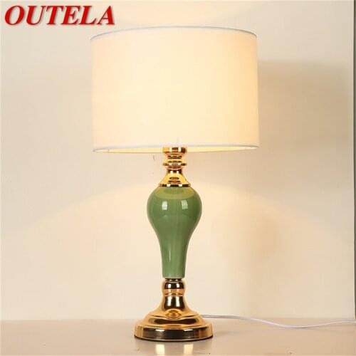 OUTELA Table Lamps Modern LED Luxury Design Creative Ceramic Desk Lights For Home Bedroom