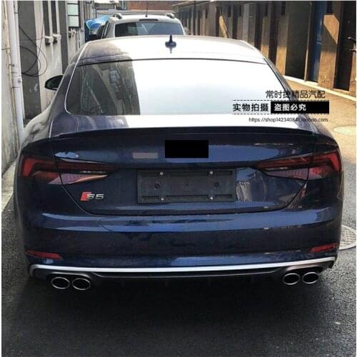 Suitable for Audi Four Outlet Rear Exhaust 12 15 18 19 New A5 Modified S5 Lip Tail Throat