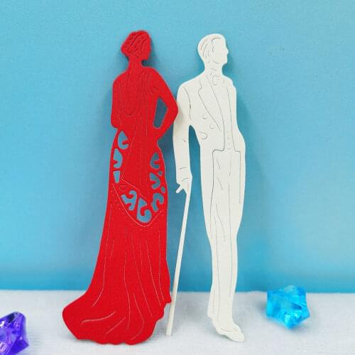 New Cutting Dies For 2021 Scrapbook Cutting Knife Card Making Supplies Prom Men And Women Handwork Craft Punch Diy Metal Dies