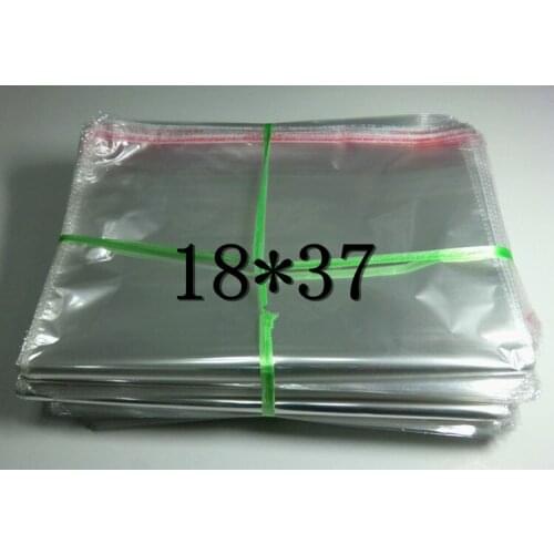 Wholesale 18*37cm Clear Self Adhesive Seal Plastic Bags OPP Bags bolsas plastico regalo 18*37 cm