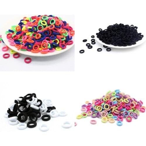 50/100pcs 2cm Mini Hairbands for Children Scrunchy Elastic Hair Bands Girls Rubber Bands Hair Accessories Headbands Headwear