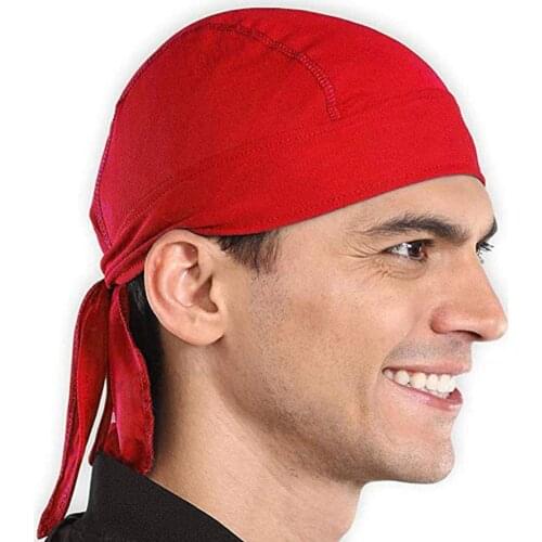 Sweat Wicking Beanie Cycling Cap Head Scarf Quick-Drying Pirate Hats for Men Women Running Riding Bandana Headscarf Ciclismo Pir