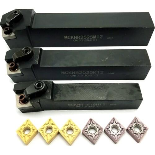 MCKNR1616H12 MCKNR2020K12 MCKNR2525M12 External Tool Holder +Carbide inserts CNMG120404 CNMG120408 Cutting tool Turning insert
