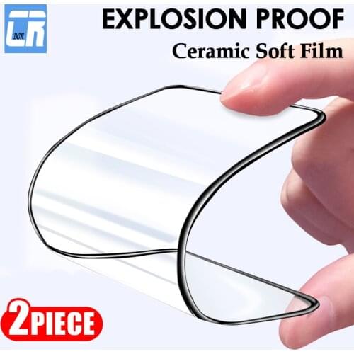 2pcs Explosion-proof Ceramic Soft Film for OPPO Realme 8 7 7i 6 5 Q2 Q3 X50 X7 Pro Screen Protector Realme C15 C12 V13 C11 Film
