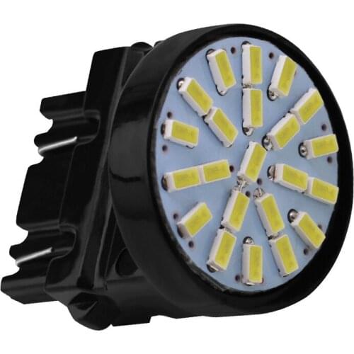 500pcs Free Shipping Car Led Light 1156 BA15S 1157 BAY15D P21w 3157 7443 DRL Turn Signal Reverse Back Tail Lamp White 3014 Diode