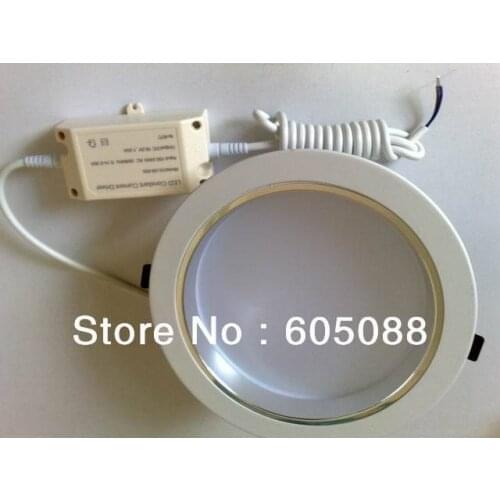 8" round led recessed die-cast down light 16w 1589lm,with external driver AC100-240v/50-60Hz,10pcs/lot 2018 Christmas wholesale