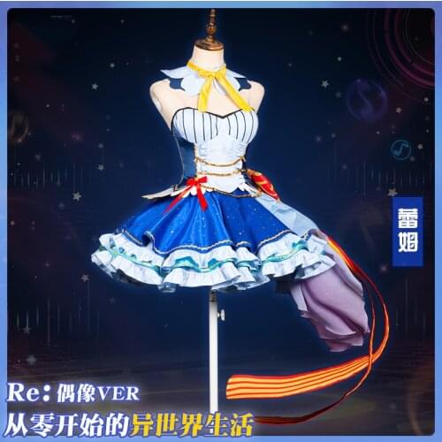 Anime Re:Life In A Different World From Zero Ram Rem Idol Lolita Dress/Outfit Cosplay Costume Halloween Women Free Shipping 2020