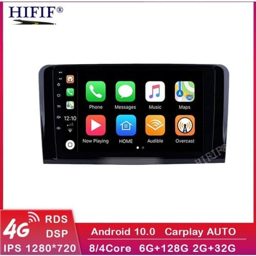 IPS 6+128G Android DSP Car Multimeida GPS radio Player For Mercedes Benz CLASS ML W164 X164 ML350 ML300 GL500 ML320 ML280 GL350