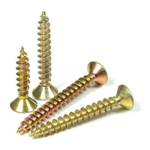 Free shipping 50 pcs Cross head self - tapping screw dry wall nail with hard flat head wood screw fiber nail m5