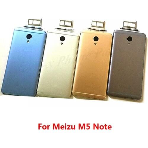For MEIZU M5 Note Battery Door Back Cover Housing Case For Meilan note5 With Camera Lens +Power Volume Buttons+Sim Card Tray