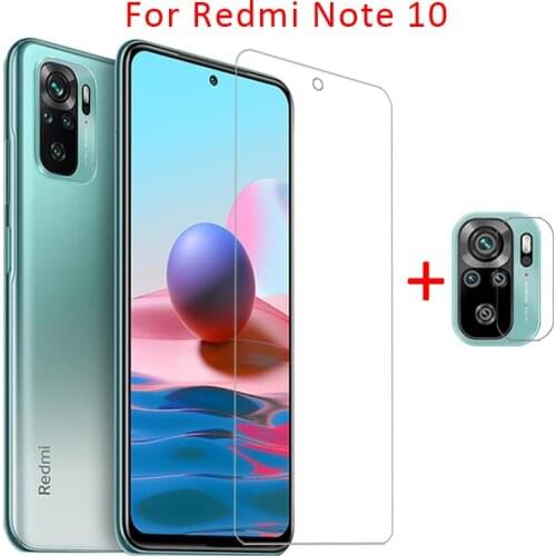 Case on redmi note 10 cover screen protector tempered glass camera lens film for xiaomi readmi note10 not protective phone coque