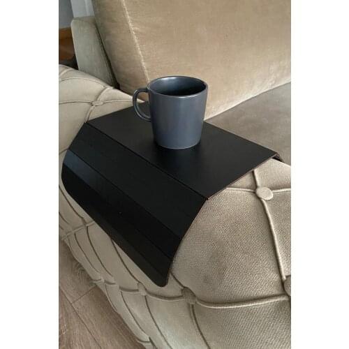Decorative Wooden Portable Sofa Edge Foldable Side Table Armrest Tray Home Stylish Trend Livingroom American Service