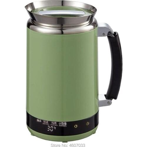 Stainless steel electric kettle Temperature adjustable time display Insulation portable heating travel waterboil mini stew Cup