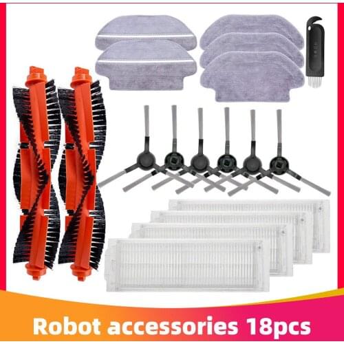 Hepa Filter Main Side Brush Mop Rag Cloth for Xiaomi Mijia LDS / STYJ02YM / Conga 3490 Viomi V2 PRO V3 SE Robotic Vacuum Parts