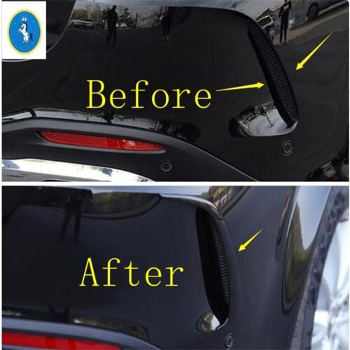 Yimaautotrims Auto Accessory Front / Rear Fog Lights Eyelid Lamp Eyebrow Cover Trim For Mercedes-Benz GLE Gle320 450 W167 2020