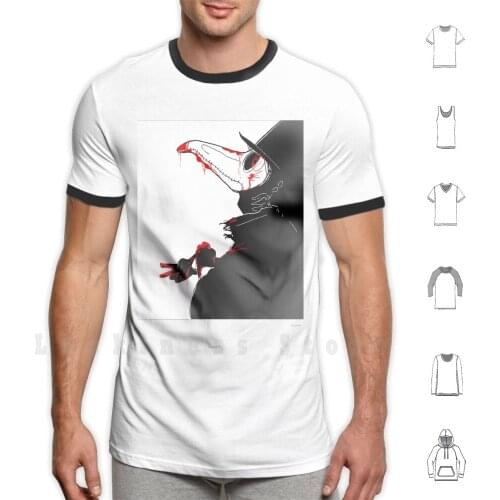 Wordless T Shirt Cotton Men DIY Print Plague Blood Creepy