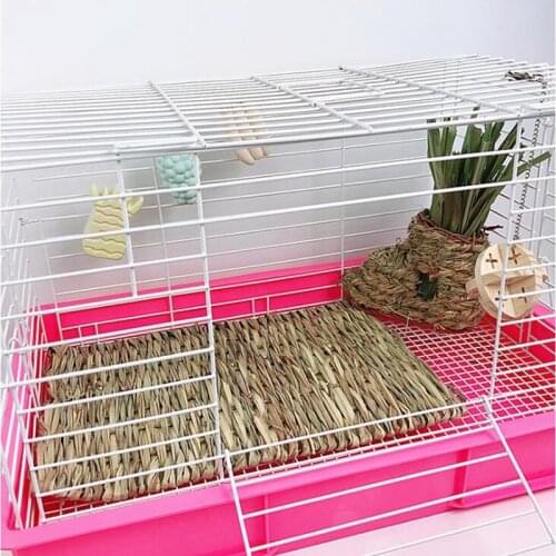 Hamster Chinchilla Grass Mat Pet Rabbit Chew Mat Breakers Toy Small Animal Rat Guinea Pig Interesting Pet Toys