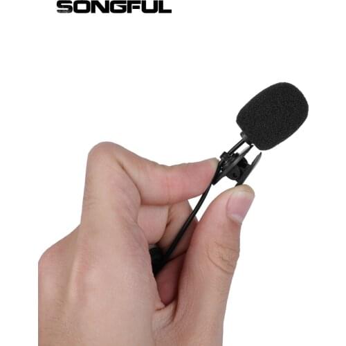 3.5mm Jack AUX Mini Lavalier Microphone Hands Free Clip On Mic Studio Speech Lapel Recording Pen Guide For Mobile Phone