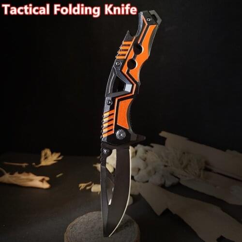 Multifunctional Tactical Folding Knife With Aluminum Handle,Outdoor Portable Small Knife,Camping Knife Peeler Fishing Party Tool