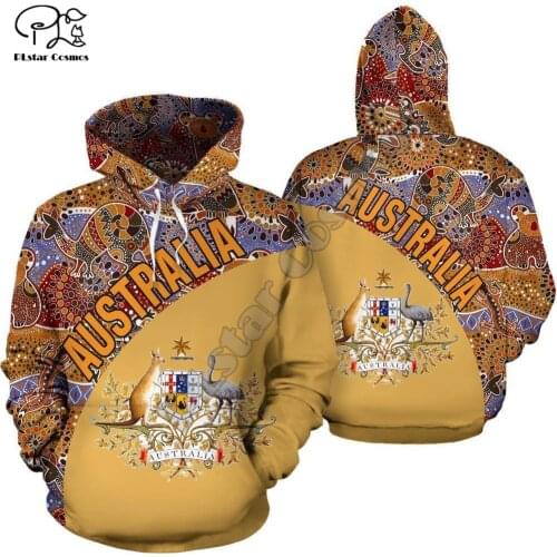 Newest NewFashion Aboriginal Australia Kangaroo Country Tribe Retro Tracksuit 3DPrint Harajuku Casual Funny Hoodies Men/Women 22