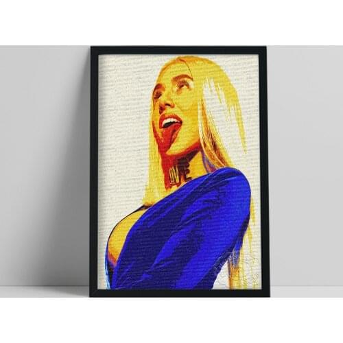 Ava Max Poster, America Singer Max Portrait Picture, Female Star Long Hair Beauty Wall Painting, Music Fans Collection Prints