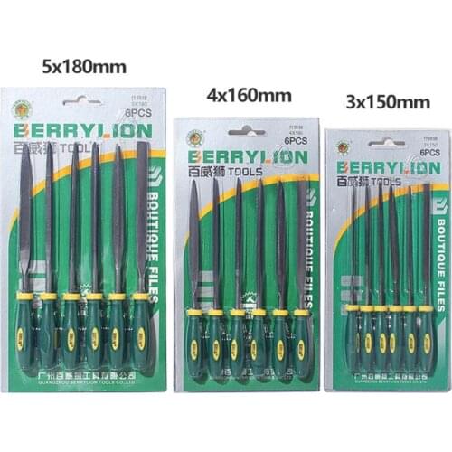 Alloy Shaping Emery File Grinding File 6Pcs/Set Needle Files Kit Set Tool N58C