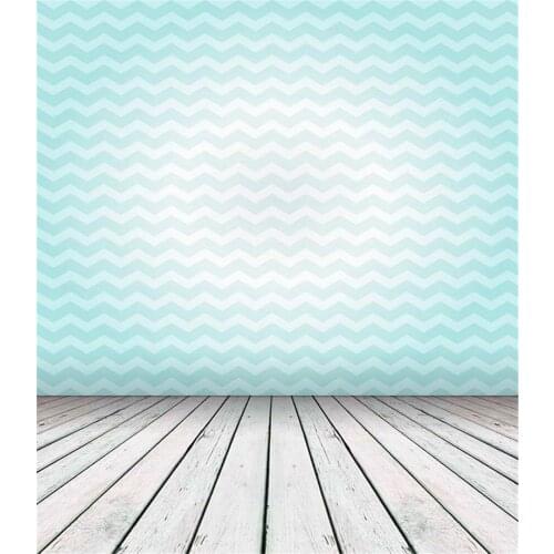 Light Blue White Bokeh Newborn Vinyl Backdrop for Photography 5x7 Grey Wood Floor Photo Background Studio Props fotografia