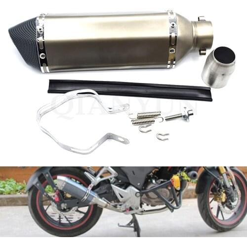 Universal 38-51mm Modified Motorcycle Exhaust Pipe escape Muffler For HONDA CBR125R CBR150R CBF125 CBF600SA CBF1000/A F3 F4