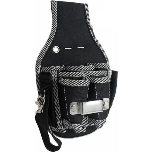9-in-1 Drill Screwdriver Utility Kit Holder Top Quality Nylon Fabric Tool Bag Electrician Waist Pocket Tool Belt Pouch Bag