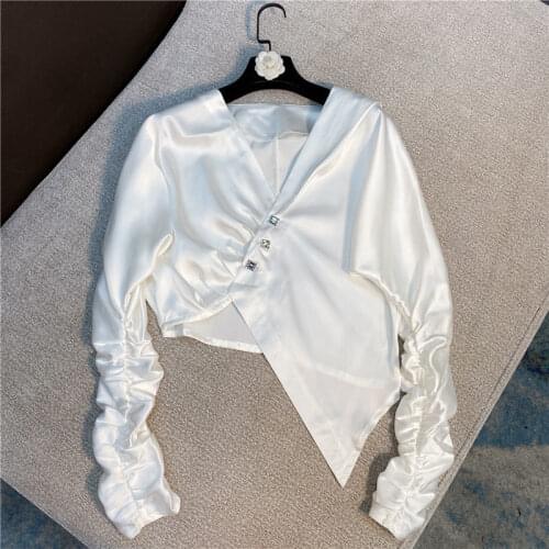 VOOCIEC Womens Silk Shirts