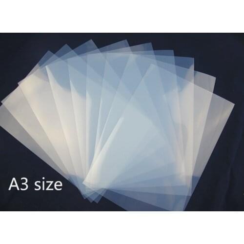High quality waterproof A3 size PET inkjet film sheets for dye ink print