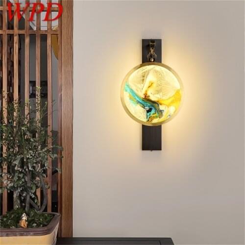 WPD Indoor Wall Lamps Fixture Brass Luxury LED Sconces Modern Wall Light for Home Bedroom Living Room Office