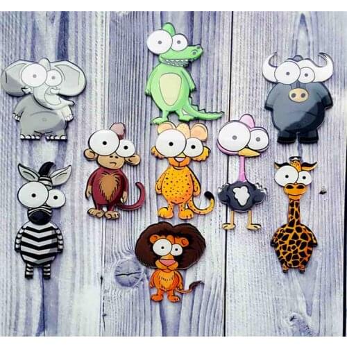 1PCS Animal Zebra Monkey Icons on The Pin Kawaii Icon Badge Bacges on Backpack Badges for Clothing Acrylic Badges Brooch