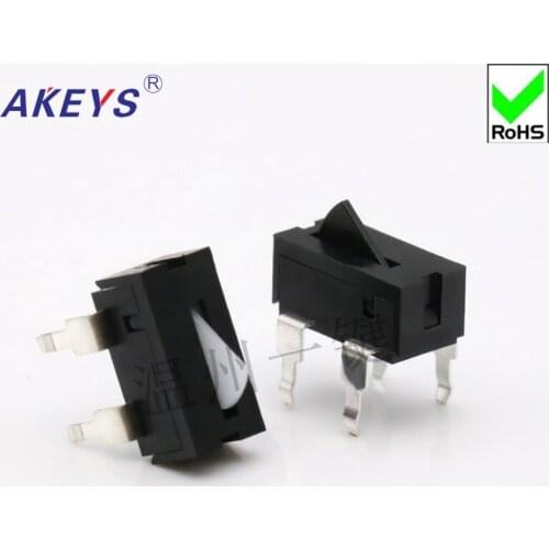 10pcs KFC-V-105C-2W four-foot straight plug limit switch micro-action reset game stroke detection switch wide foot