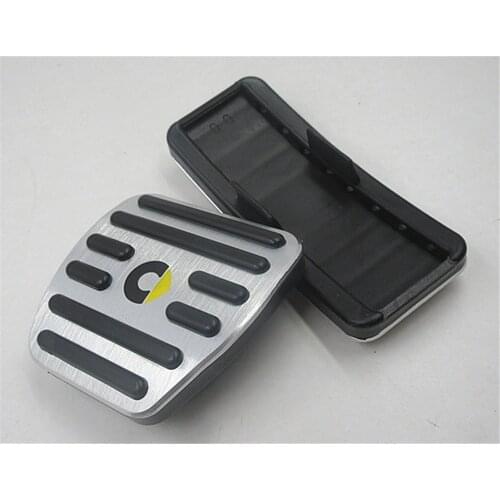 For Smart 451 453 fortwo forfour Decor Accessories 2 pcs Car Accelerator Brake Pedal Cover Foot Non-slip Skidproof Sticker