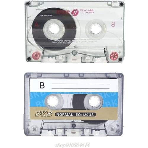 2Pcs Standard Cassette Blank Tape Player Empty 60 Minutes Magnetic Audio Tape Recording For Speech Music Record J22 21 Dropship